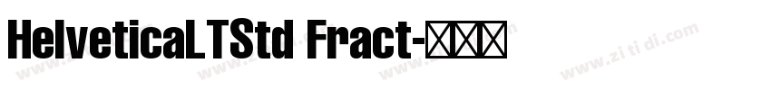 HelveticaLTStd Fract字体转换
